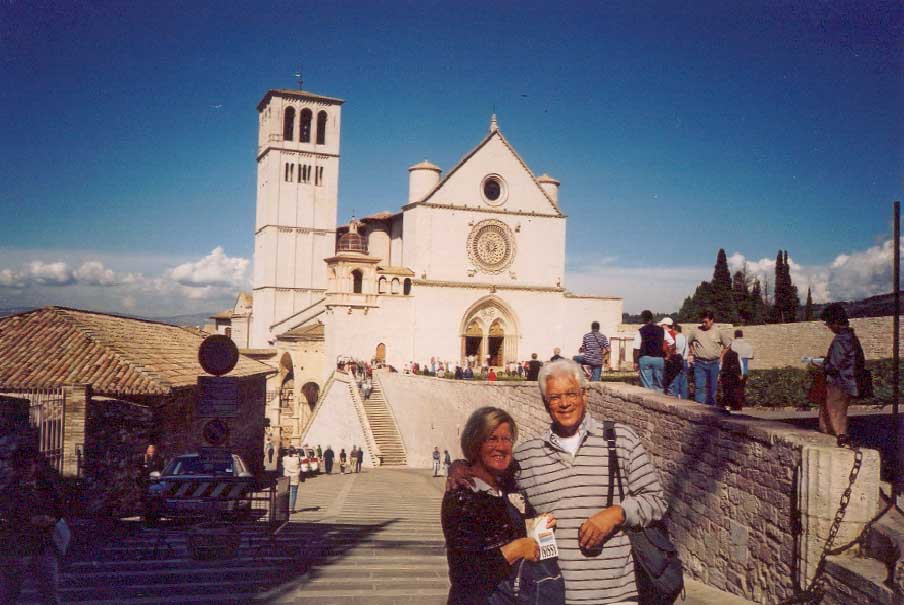 Paula en ik in Assisi